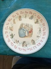 Wedgwood Peter Rabbit 8in Childs Plate, Beatrix Potter Alphabet Plate picture