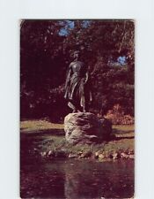 Postcard Statue of The Pilgrim Maid by Kitson Brewster Garden Plymouth MA USA picture