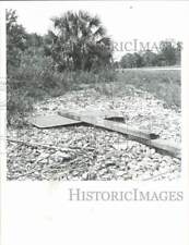 1970 Press Photo End of the line for Seaboard Coastline Railroad, Sunniland, FL picture