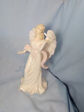 Vintage Crown Court Porcelain Angel With Dove Glossy 9.5