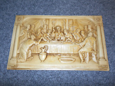 JESUS CHRIST LAST SUPPER 15X9 RAISED 3 DIMENSIONAL ACRYLIC WALL PLAQUE SIGN picture