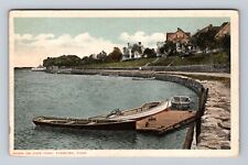 Stamford CT-Connecticut, Scenic View on Cove Pond, Vintage c1917 Postcard picture