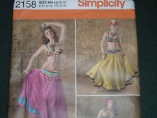 Vtg Simplicity 2158 Belly Dancer Harem Gypsy Costume Sew Pattern UC Sz6-12#sp89 picture