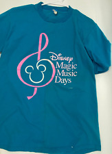 Disney Parks T-shirt vintage single stitch Magic Music Days blue tee shirt 1990s picture