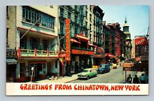 Greetings from Chinatown, New York Postcard Mott Street picture