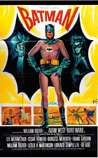 1966 BATMAN MOVIE REPRODUCTION FRENCH POSTER PRINT ADAM WEST PENGUIN CATWOMAN picture