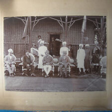 c.1900 - 05 ROYAL INDIA MAHARAJA BHAVNAGAR GROUP PHOTO GOHIL DYNASTY 12 PEOPLE picture
