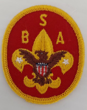 RARE with Original Hanging Tag Universal Oval Patch for BSA Red Jackets NEW picture