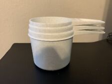 Vintage Tupperware Set Of 3 Nesting Measuring Cups 1 , 3/4, and 2/3 Cups Only picture