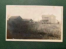 RPPC 1900s Old Homestead Farm Barn Family Unposted Post Card picture