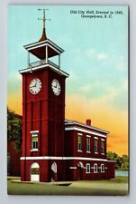 Georgetown SC-South Carolina, Old City Hall, Antique, Vintage Souvenir Postcard picture