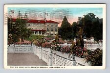 Lake George NY-New York, Fort WM Henry Hotel, Advertise, Vintage c1922 Postcard picture
