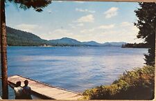 Fourth Lake Adirondacks New York Postcard c1950 picture