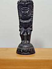 Co Co Joes Hawaii Black Hand Carved Tiki  4.25