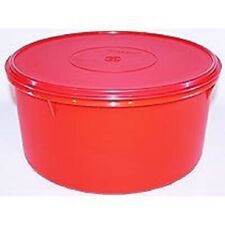 NEW TUPPERWARE GIANT Red cannister with seal 42 cups Cookie baking flour FreeSHi picture