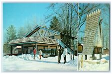 c1960's Sun'n Snow Lodge Motel Restaurant Cadillac Michigan MI Vintage Postcard picture