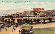 Long Beach CA California The Pike Amusement Park Cinemark Vtg Postcard B38 picture