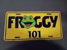 Vintage Froggy 101 Advertising Pa Radio Station License Plate ~ Trl7#79 picture
