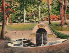 Vintage Linen Postcard Spangler's Spring Monument Gettysburg Pennsylvania PA picture