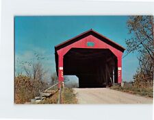Postcard Old Raccoon Bridge Putnam County Indiana USA picture