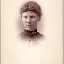c1880s Marion, IA Lovely Young Lady Girl Woman Cabinet Card Photo Waldron B24 picture