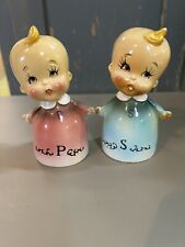 Vintage Large Baby Salt And Pepper Shakers Japan picture