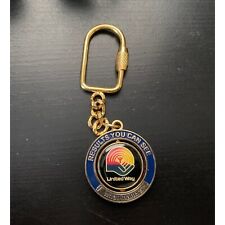 United Way Spinner Key Chain Key Ring Carabiner Goldtone picture