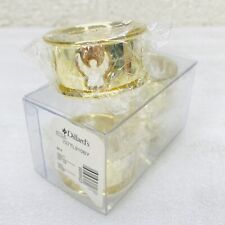 NEW‼ VTG‼ 4-Pack Brass Angel Cut-Out Napkin Ring Holders Christmas Dillard's Y2K picture
