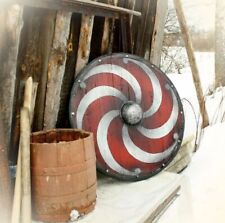 Handmade Wooden viking round shield - Free Customization picture