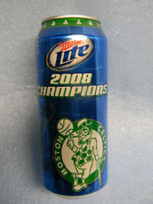 MINT RARE VINTAGE 2008 MILLER LITE BOSTON CELTICS BASKETBALL CHAMPIONS BEER CAN picture