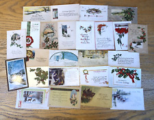 Lot of 25 Vintage Christmas Postcards c1900s-1920s- Junk Journaling, Collecting picture