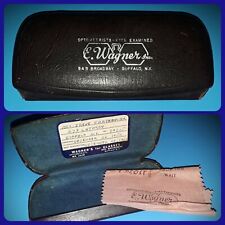 Antique 1952 Christmas Story Case Cloth Lot Buffalo Eye Glasses Vintage Holiday  picture