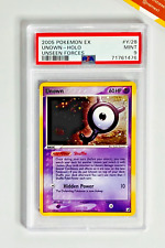 2005 Pokemon PSA 9 Unown #Y/28 Holo Ex Unseen Forces English picture