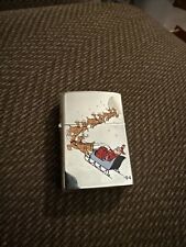 ZIPPO 1994 MERRY CHRISTMAS SANTA CLAUSE CHROME LIGHTER SEALED AND UNFIRED picture