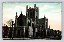 Cleveland OH-Ohio, Trinity Cathedral, Religion, Antique, Vintage c1910 Postcard picture