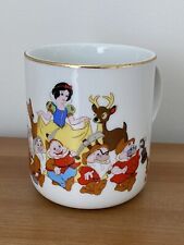 Vintage Disney Snow White and the Seven Dwarfs Porcelain Mug Made in Japan picture