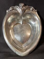 1983 M O C BALL? SILVER HEART TRAY NEW ORLEANS MARDI GRAS CARNIVAL FAVOR? picture