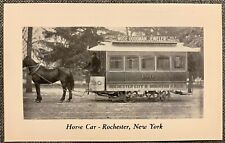 Vtg Postcard Trolley Car Moose Goodman Jeweler Horse Car Rochester New York picture