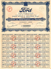 Ford Societe Anonyme Francaise - Stock Certificate - Automotive Stocks picture