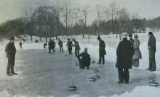 1901 New York City in Winter Central Park illustrated picture