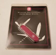 Wenger Genuine Swiss Army Knife Commander #16739 Retired Red Made In Switzerland picture