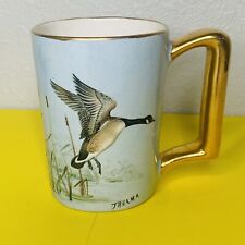 Thelma 1964 Vtg Mug Fielding Our Leader Geese Blue Gold picture