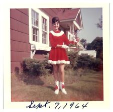 1964 Santa's Sexy Helper Model Cheesecake Pinup Boots Pretty Woman VTG Photo A3 picture