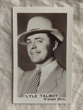 1936 Facchino's Cinema Stars Trading Card #46 Lyle Talbot picture