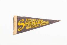 Vintage Skyline Drive Shenandoah National Park VA Souvenir Felt Pennant 12