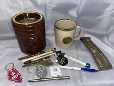 UPS Collectible lot- 8- UPS DRINK COASTERS SET  BROWN 1907-1987, Pens, Mug,&more picture