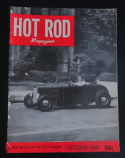 Original Vintage Hot Rod Magazine Oct. 1948 Vol. 1 picture