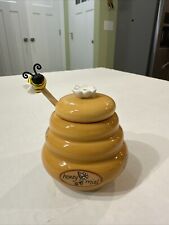 Honey Miel Beehive Jar Ceramic 3.5