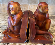 Monkey Reading Bookends (VINTAGE?) picture