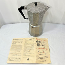 Vintage Stovetop Pezzetti Espresso Maker 32 Ounce Coffee Pot Made In Italy picture